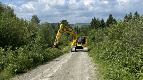 clearing road